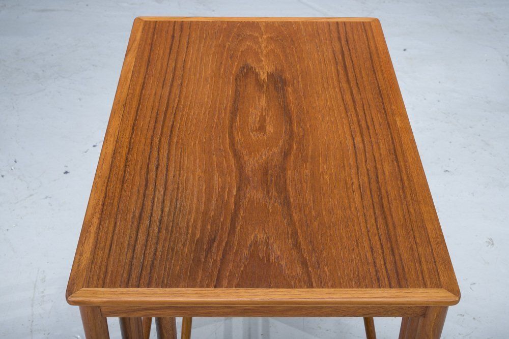 Mid Cenury Teak Nesting Tables By Kai Winding For Poul Jeppesens, 1960s, Set Of 3 photo buy