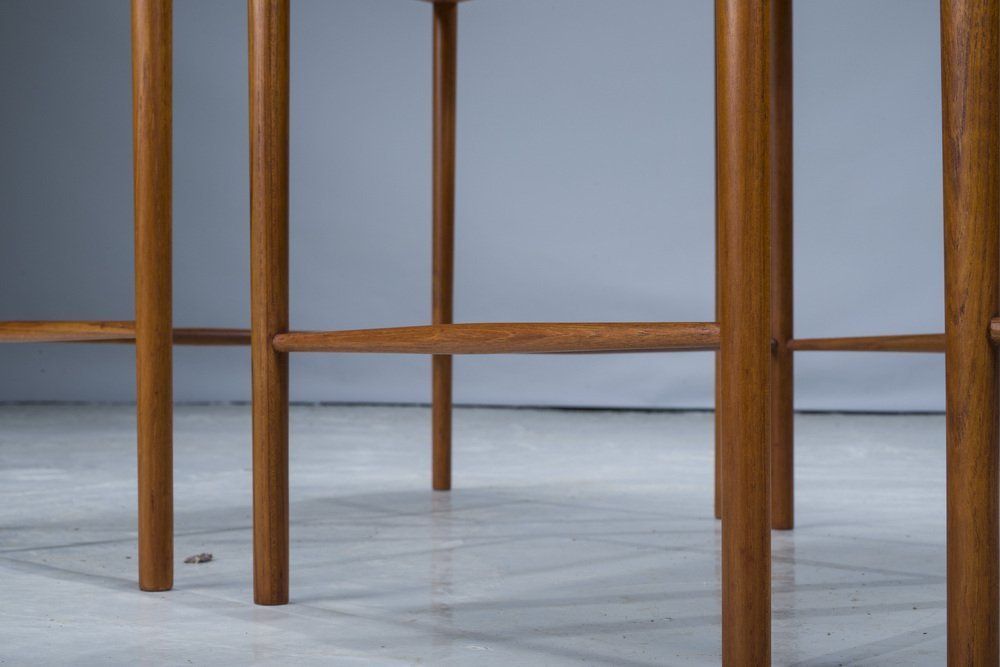 photo for sale Mid Cenury Teak Nesting Tables By Kai Winding For Poul Jeppesens, 1960s, Set Of 3