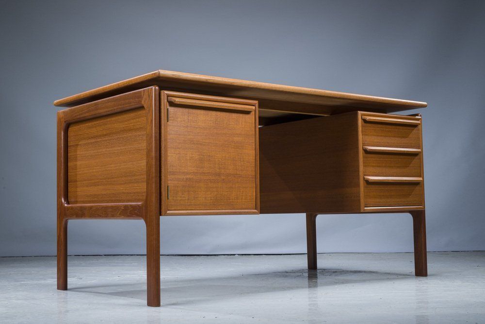 Mid Century Teak Desk From Gv Møbler, 1970s photo 1230.0