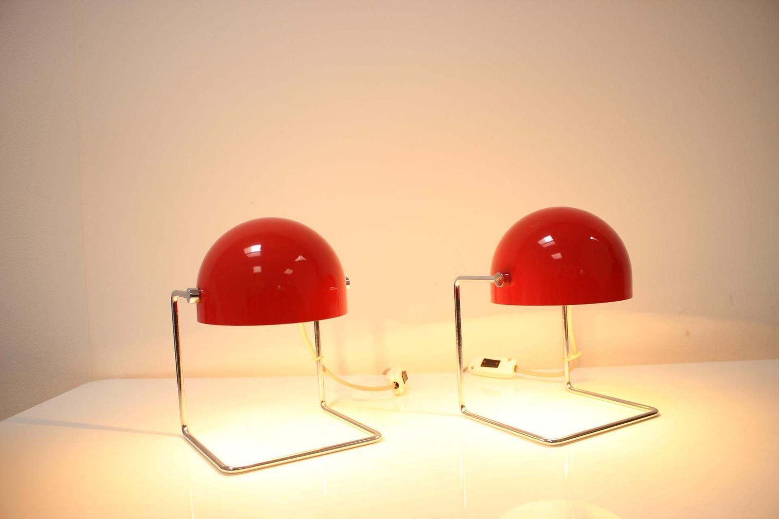 Mid Century Rare Table Lamps Designed By Josef Hurka For Napako, 1960's photo buy
