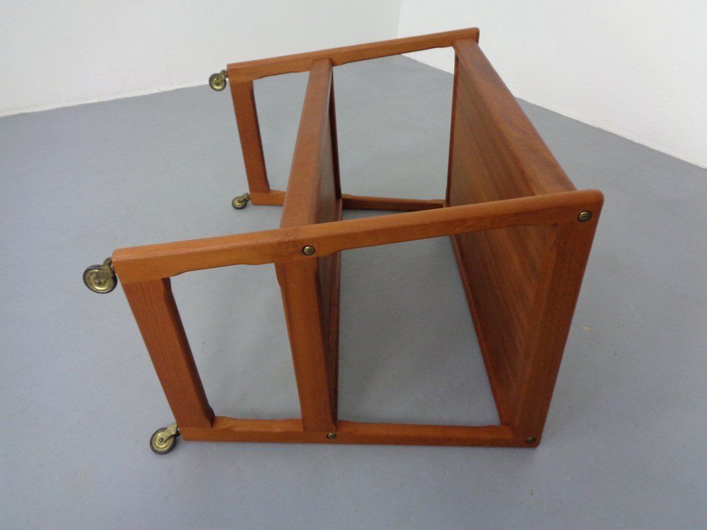 744.0 Teak Bar Cart By Holger Georg Jensen For Kubus, Denmark, 1960s photo