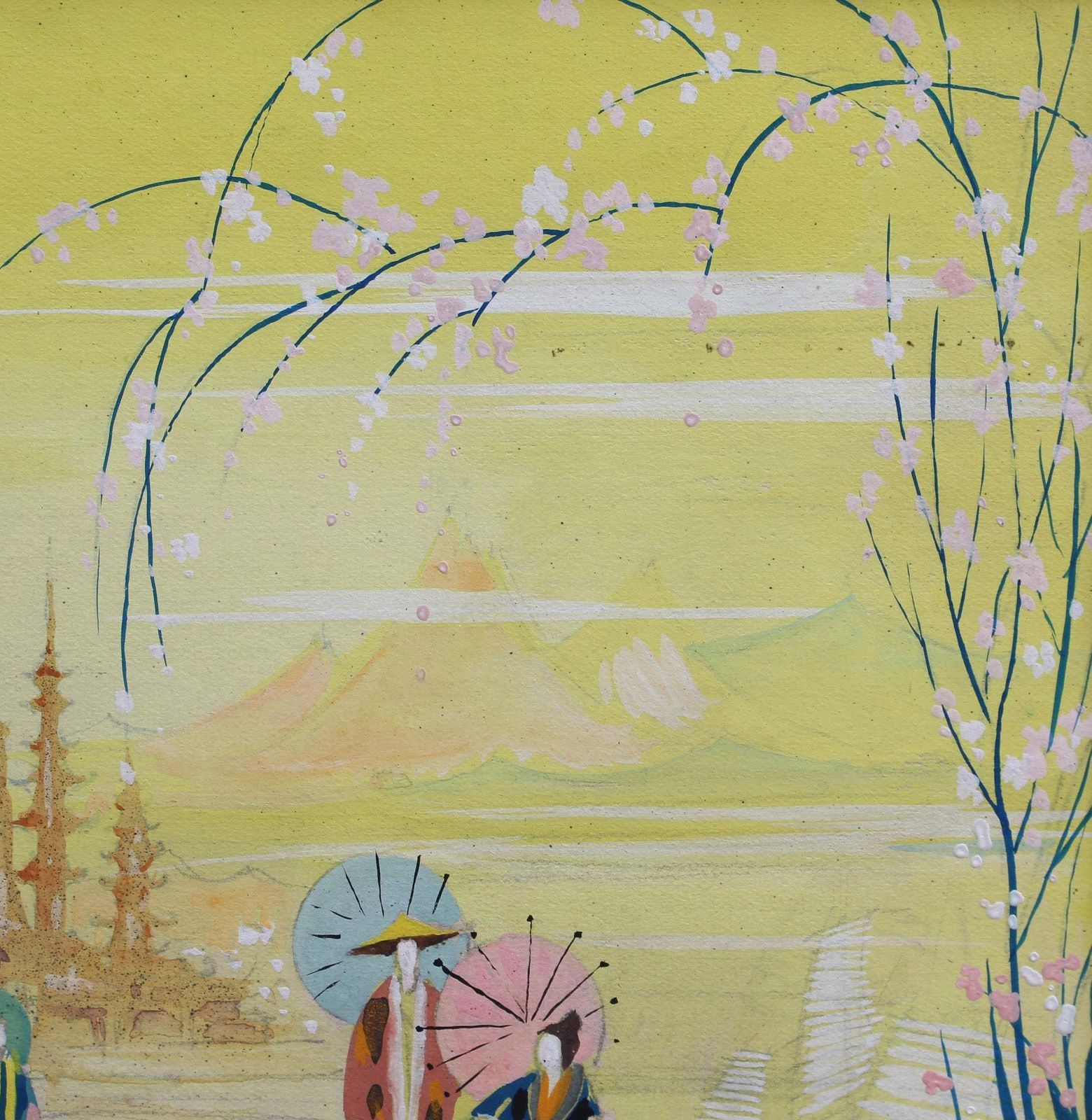 photo furniture Cherry Blossoms In Japan', French School (Mid 20th Century)