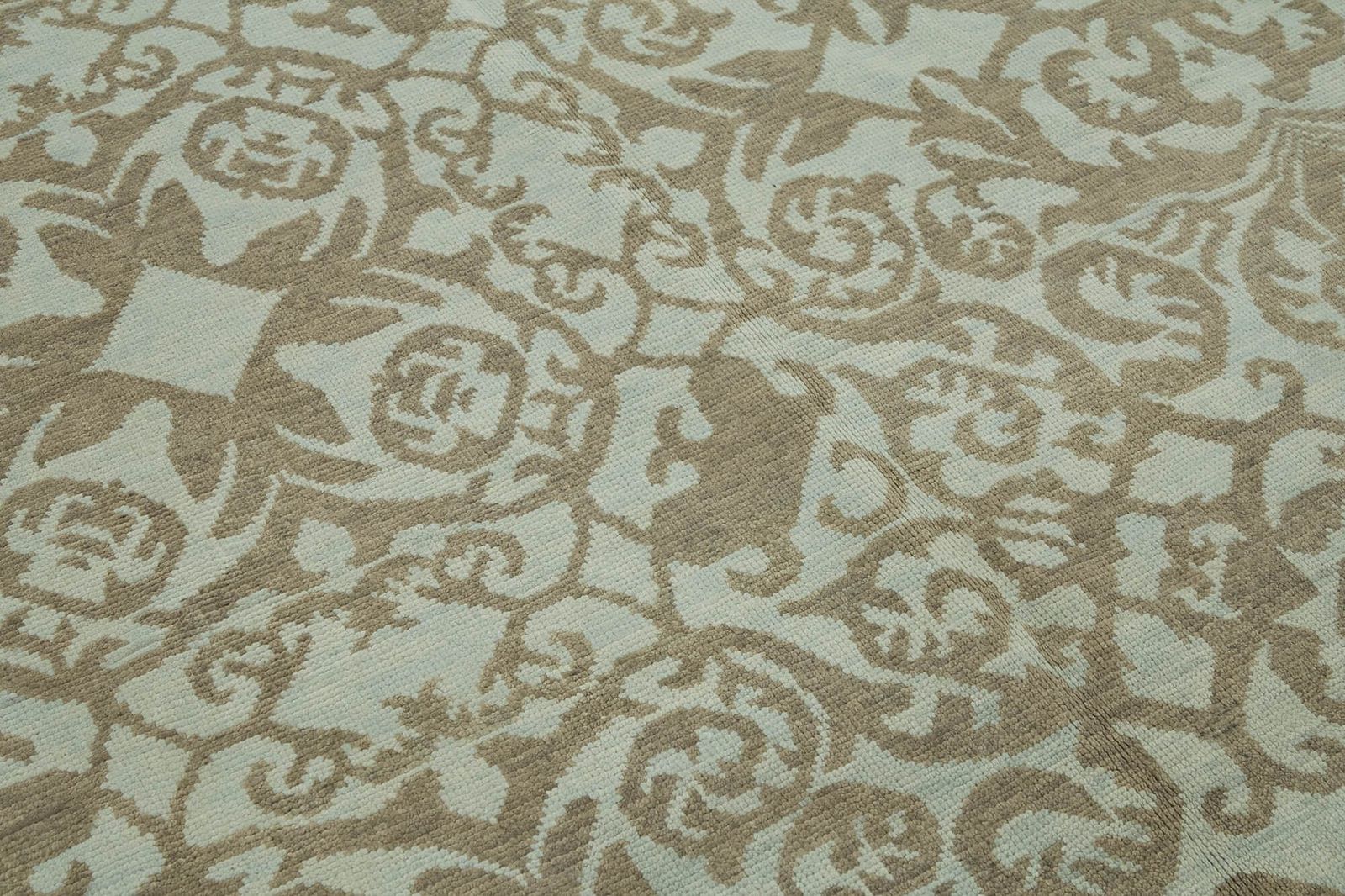 photo for sale Handmade Blue Oushak Vintage Rug 310 Cm X 244 Cm