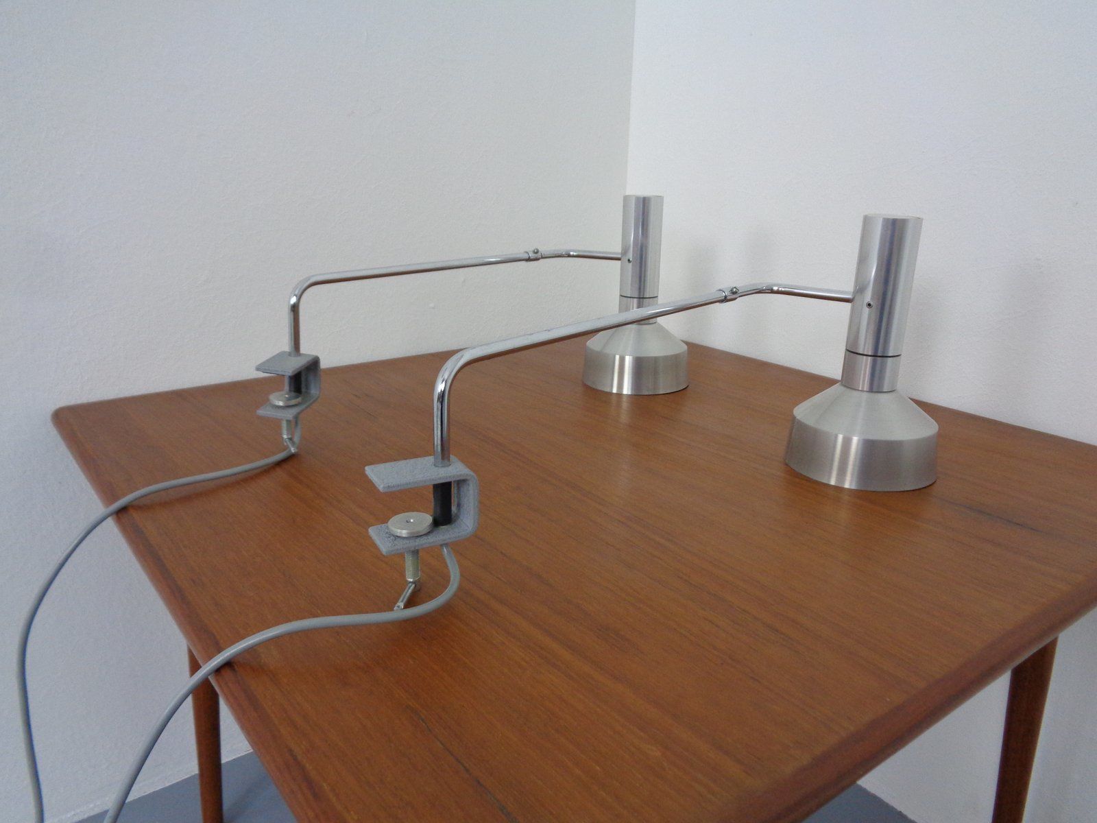Lighting Swiss Desk Clip Lamp By Rico & Rosemarie Baltensweiler Minilux, 1960s photo