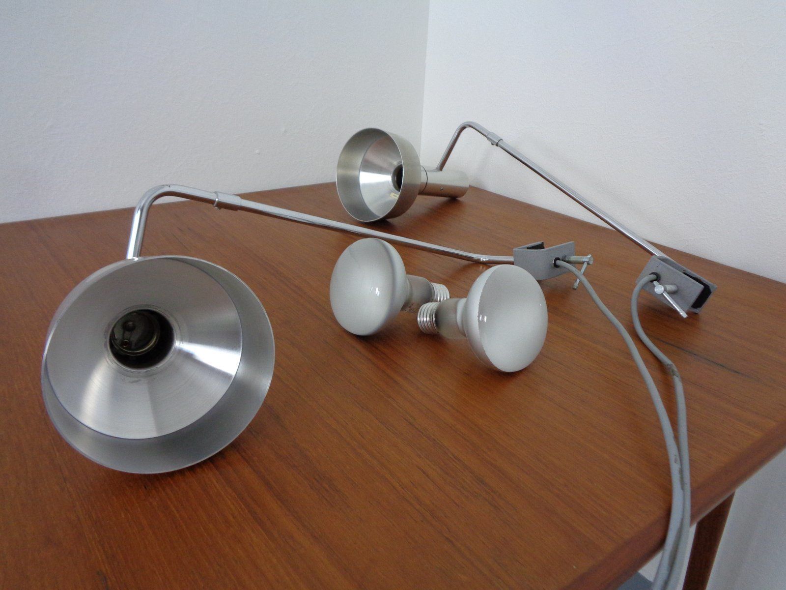 photo vinterior Swiss Desk Clip Lamp By Rico & Rosemarie Baltensweiler Minilux, 1960s