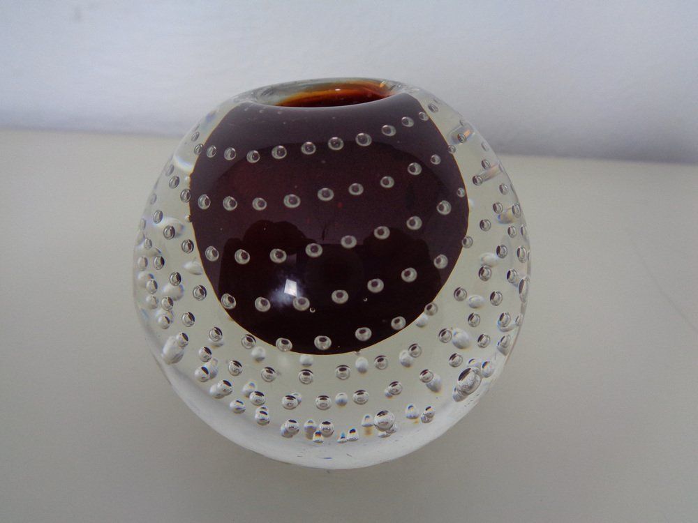 photo vintage Italian Candleholders In Murano Glass, 1950s, Set Of 3