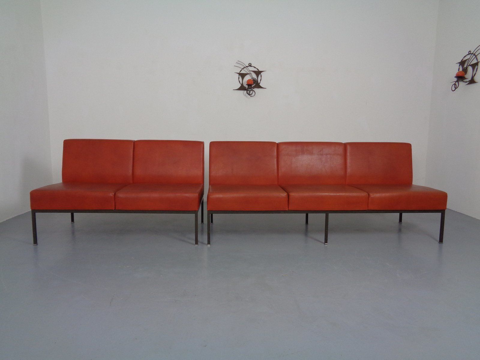 photo vinterior Minimalist 3 Seater Bench, 1960s