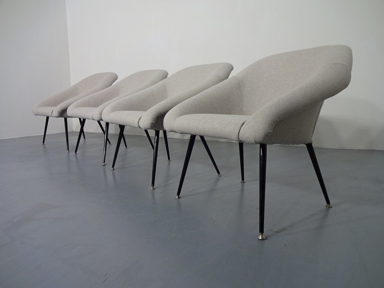 1971.0 Mid Century Lounge Chairs, Set Of 4 photo