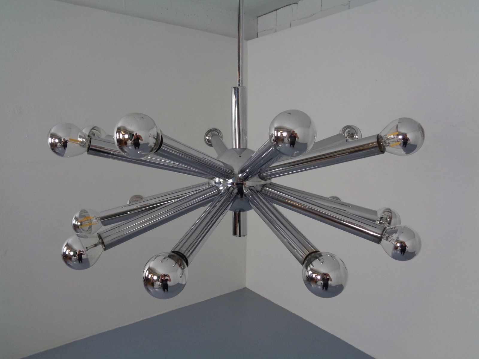 Large Italian Sputnik Chandelier By Gaetano Sciolari For Sciolari, 1960s
