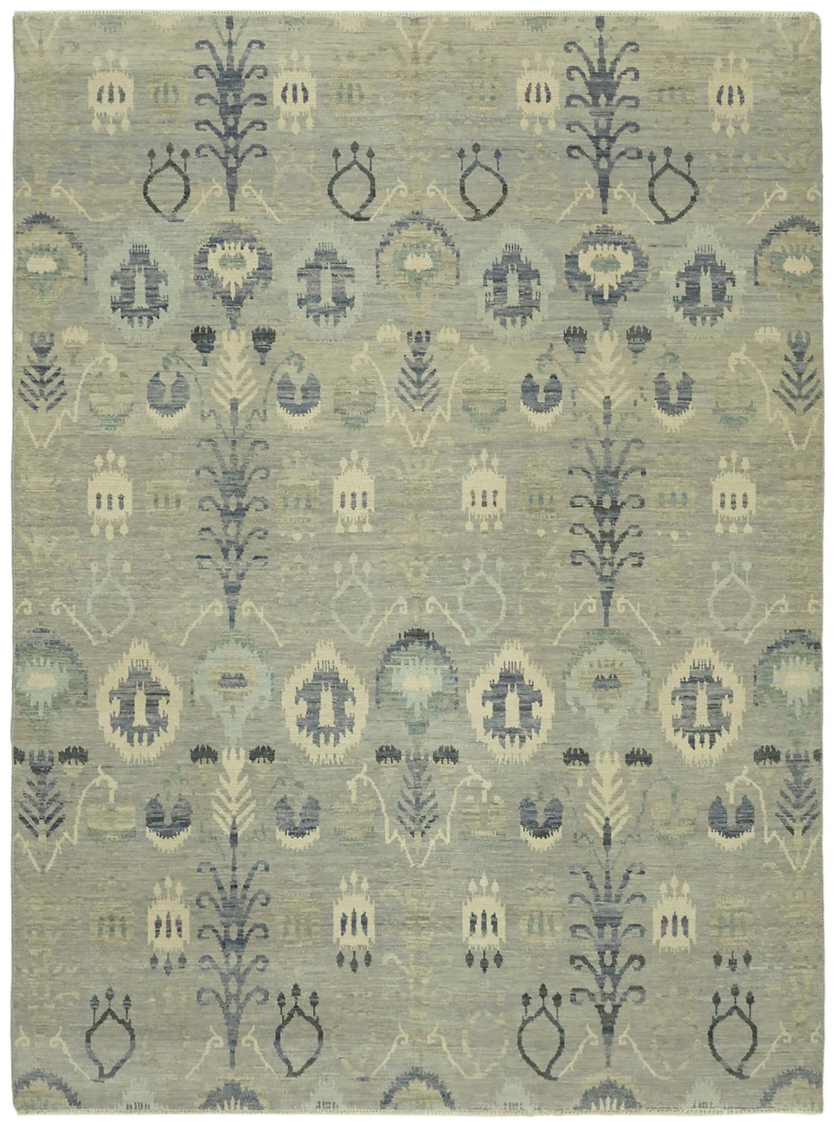 Grey Oriental Oushak Rug 273 X 361 Cm