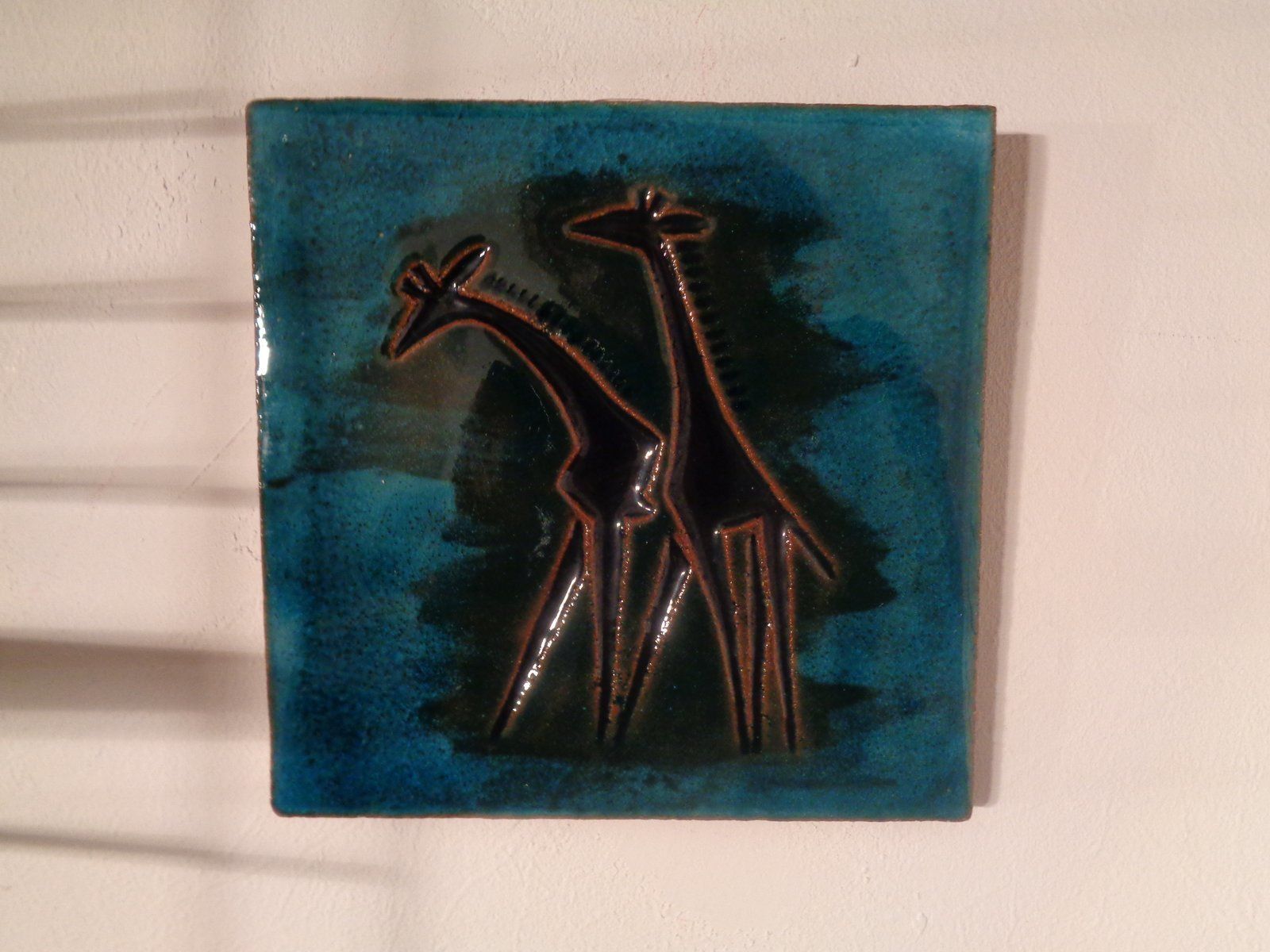 Vintage Ceramic Majolika Plate, 1970s photo vintage