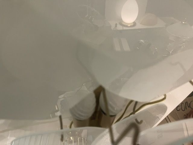 photo furniture Heart Shaped Glass Sconces Set Of 2 1980’s