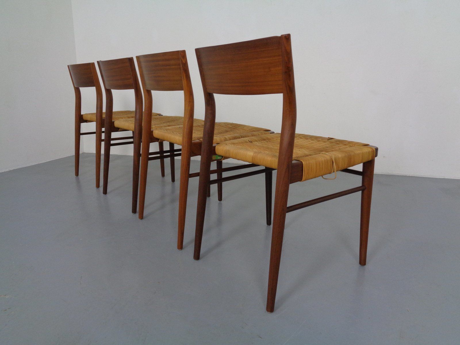 Teak Side Chairs By Georg Leowald For Wilkhahn, 1960s, Set Of 4 photo Furniture