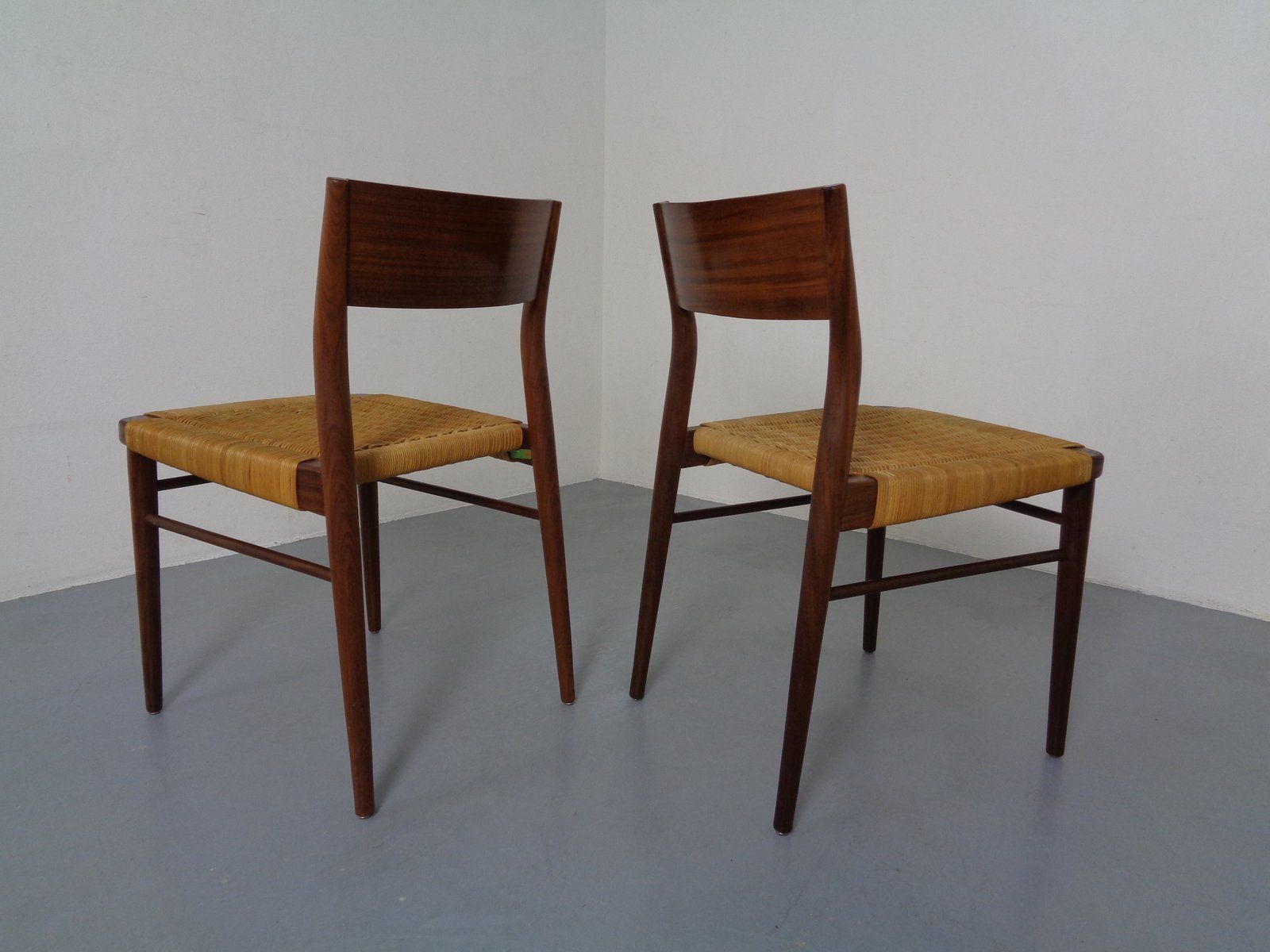 Furniture Teak Side Chairs By Georg Leowald For Wilkhahn, 1960s, Set Of 4 photo