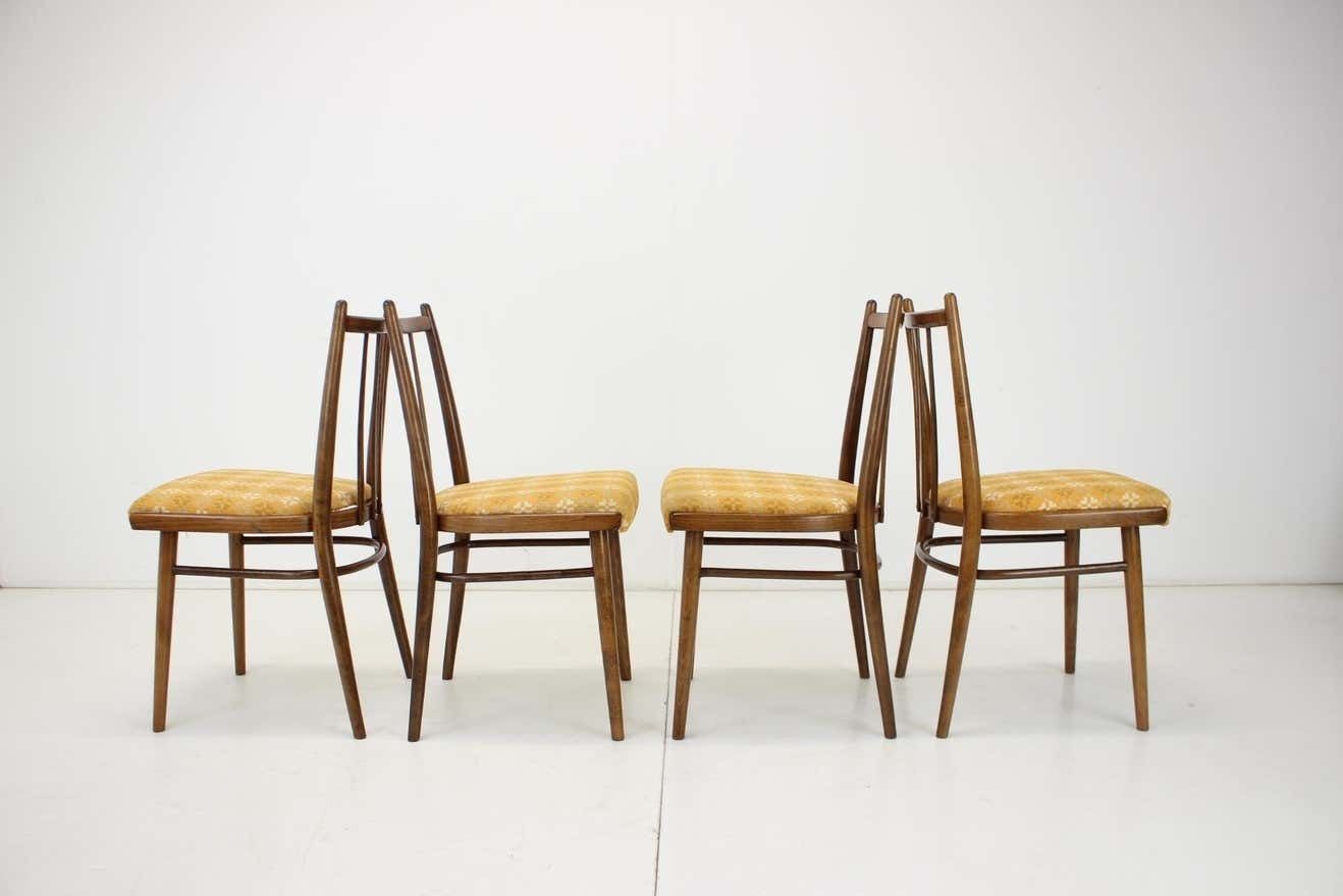 1970s Set Of Four Dining Chairs By Jitona, Czechoslovakia photo vinterior