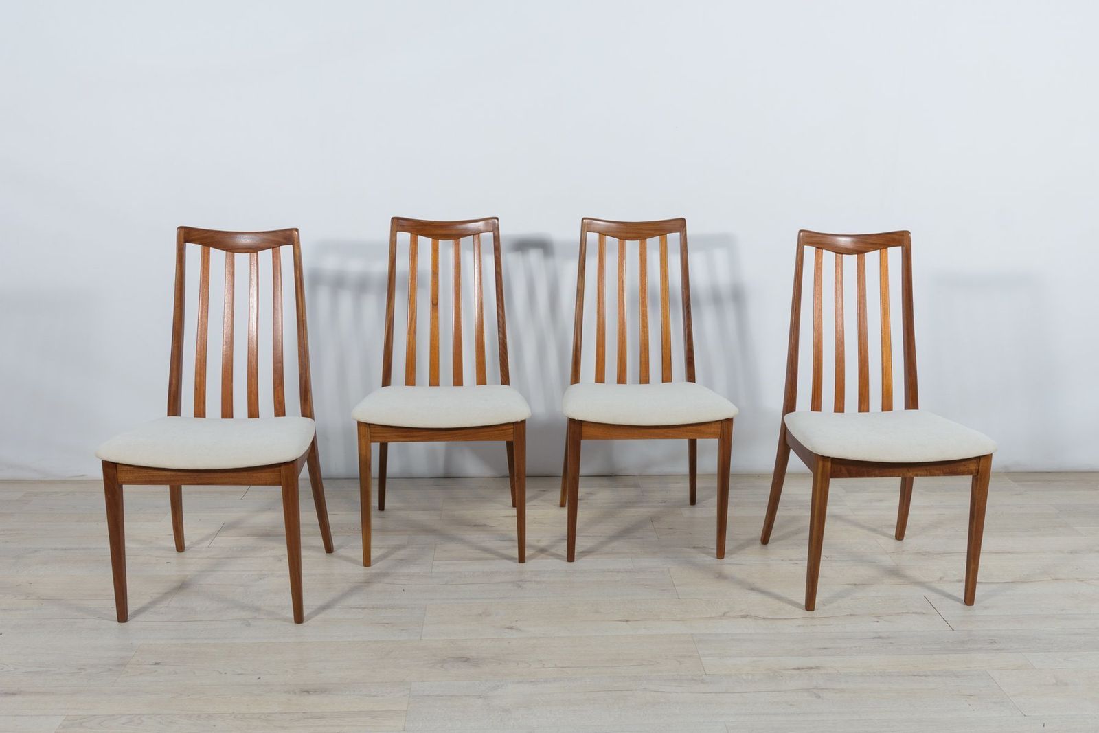 Mid Century Teak Dining Chairs By Leslie Dandy For G Plan, 1960s, Set Of 4