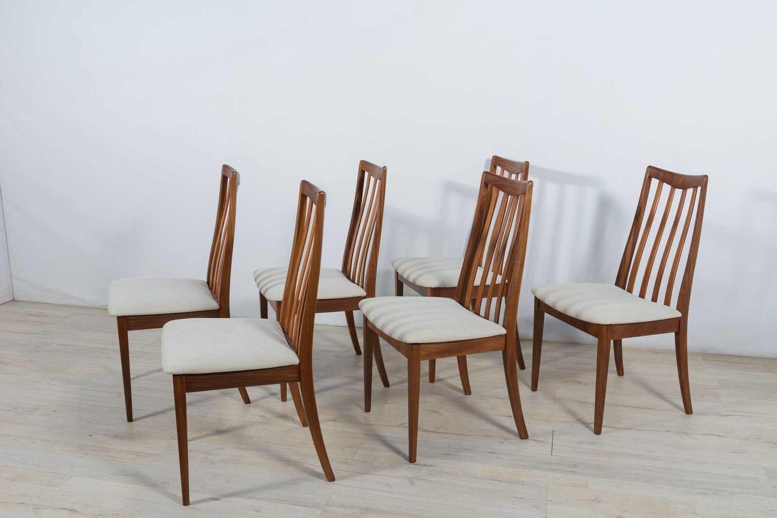 Mid Century Teak Dining Chairs By Leslie Dandy For G Plan, 1960s, Set Of 6 photo for sale