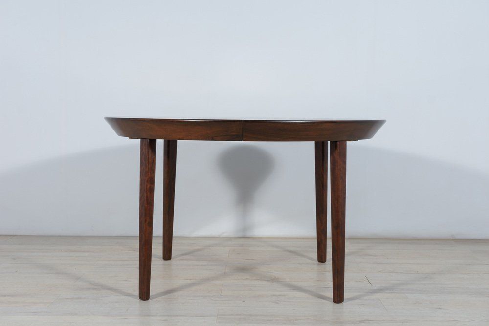 Mid Century Rosewood Extendable Table By Ole Hald For Gudme Møbelfabrik, 1970s photo Furniture