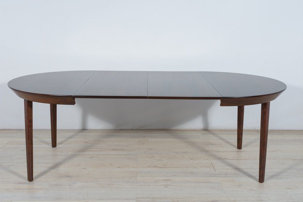 photo furniture Mid Century Rosewood Extendable Table By Ole Hald For Gudme Møbelfabrik, 1970s