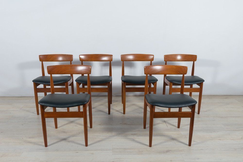 Mid Century Danish Teak Chairs From Farsö Stolefabrik, Denmark, 1960s, Set Of 6 photo for sale