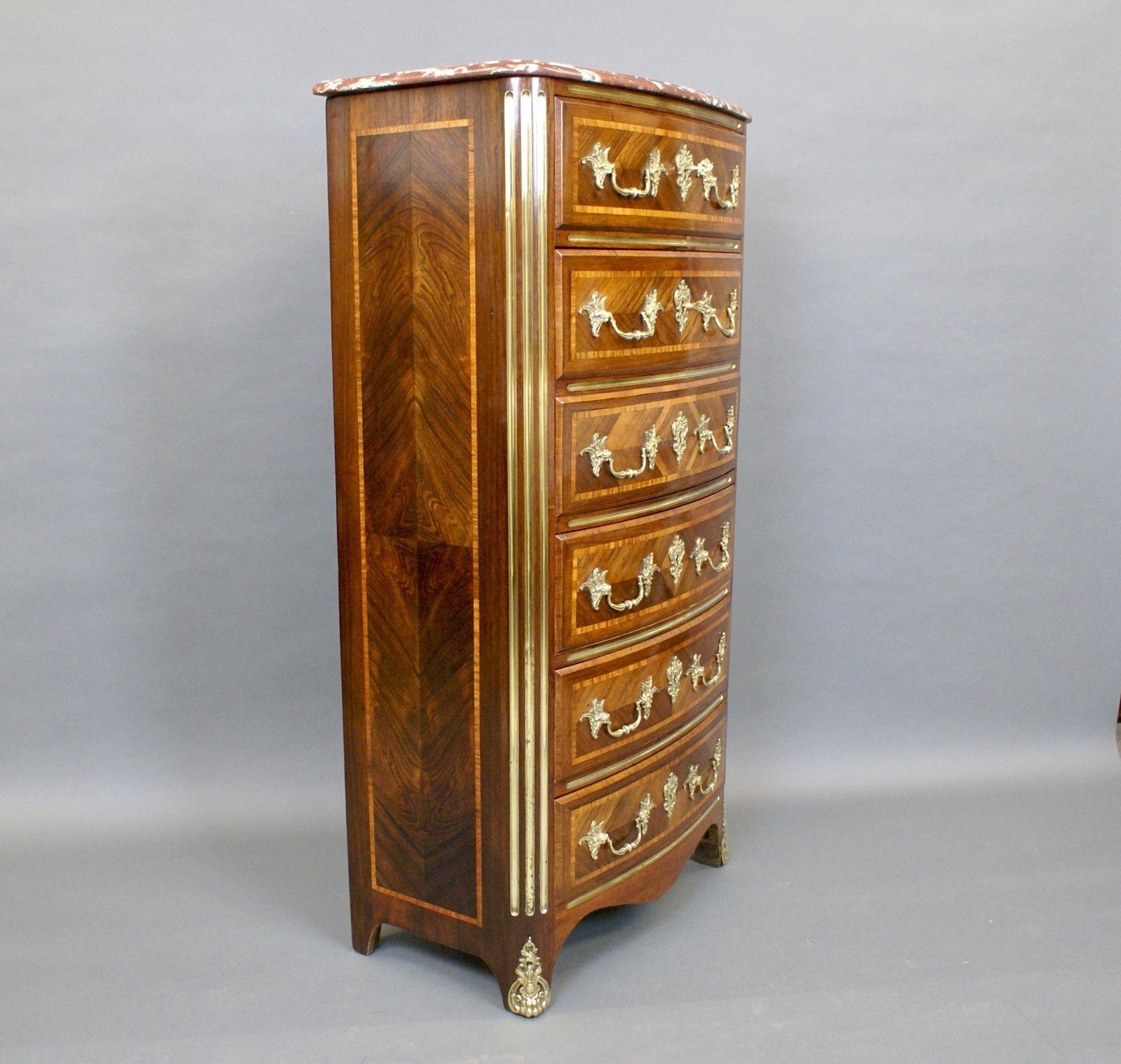 An Attractive French Rosewood Secretaire Chest photo vinterior