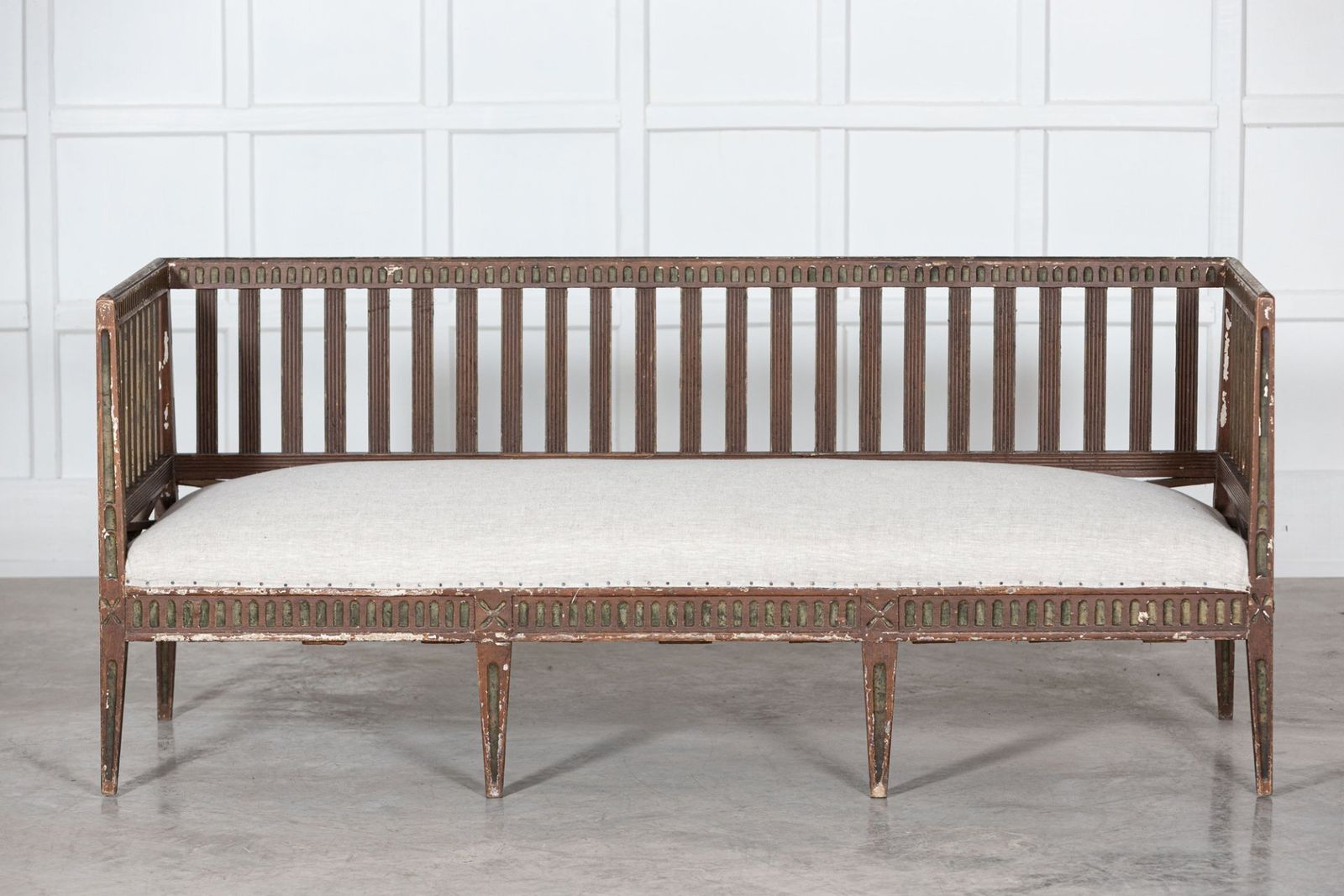 Swedish Painted Gustavian Sofa   Daybed photo for sale