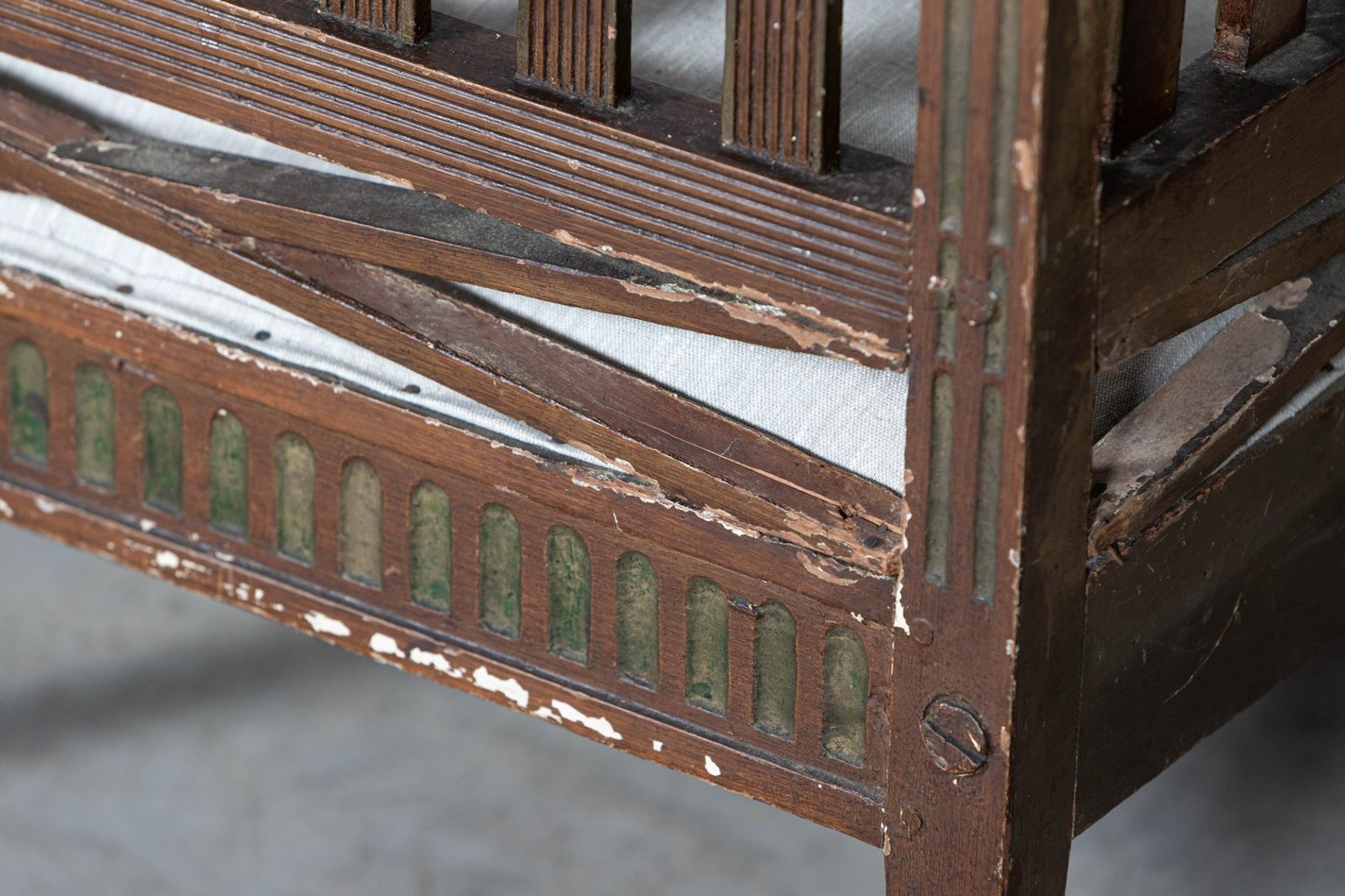 Swedish Painted Gustavian Sofa   Daybed photo vinterior