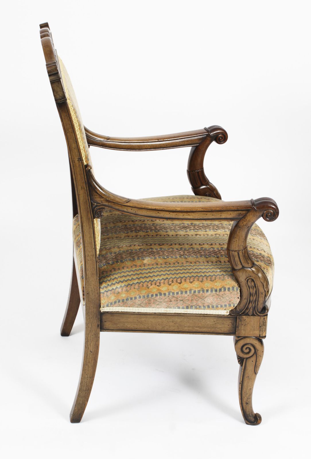 Antique Pair French Empire Armchair Fauteuils C.1880 19th C photo vinterior