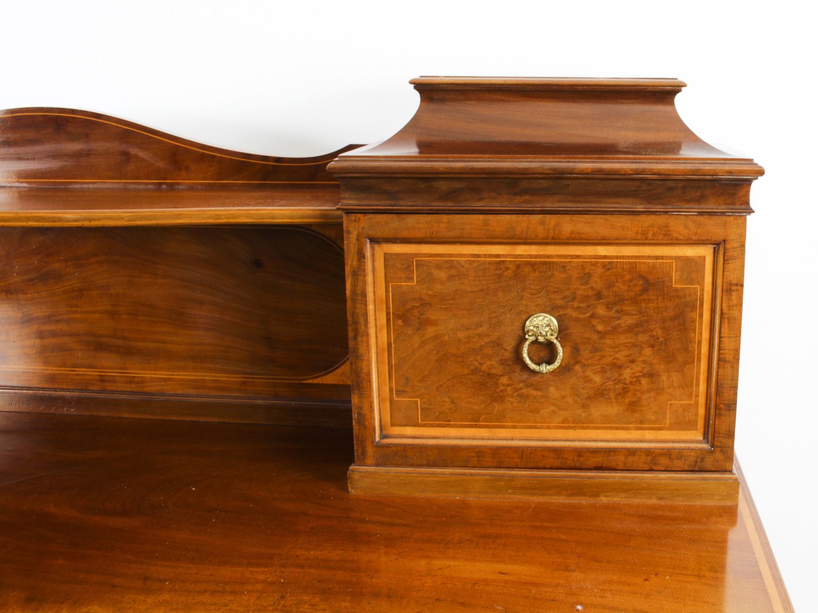 Edwardian Sheraton Revival Mahogany Sideboard  19th C photo for sale