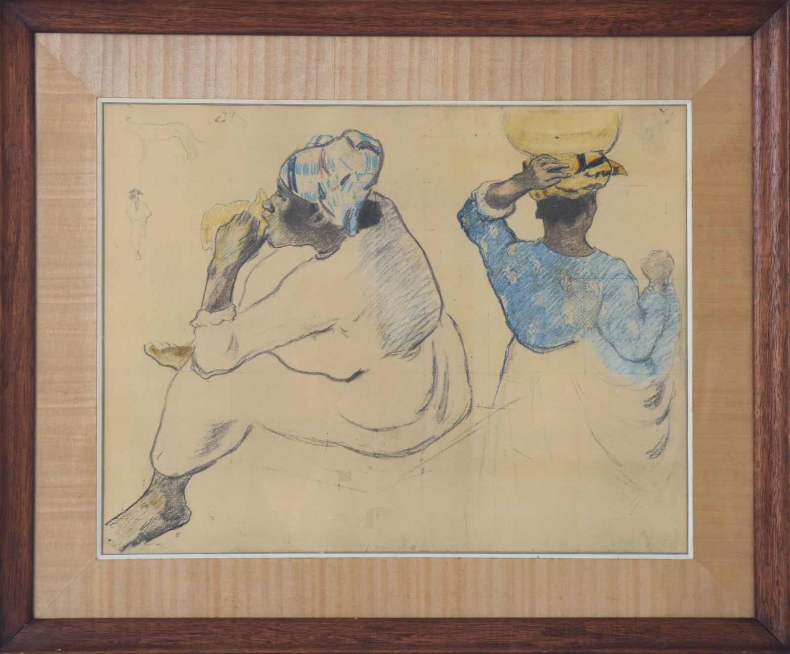 Framed Collotype Print Of Paul Gauguin's 'Martinican Women, 1887' photo furniture