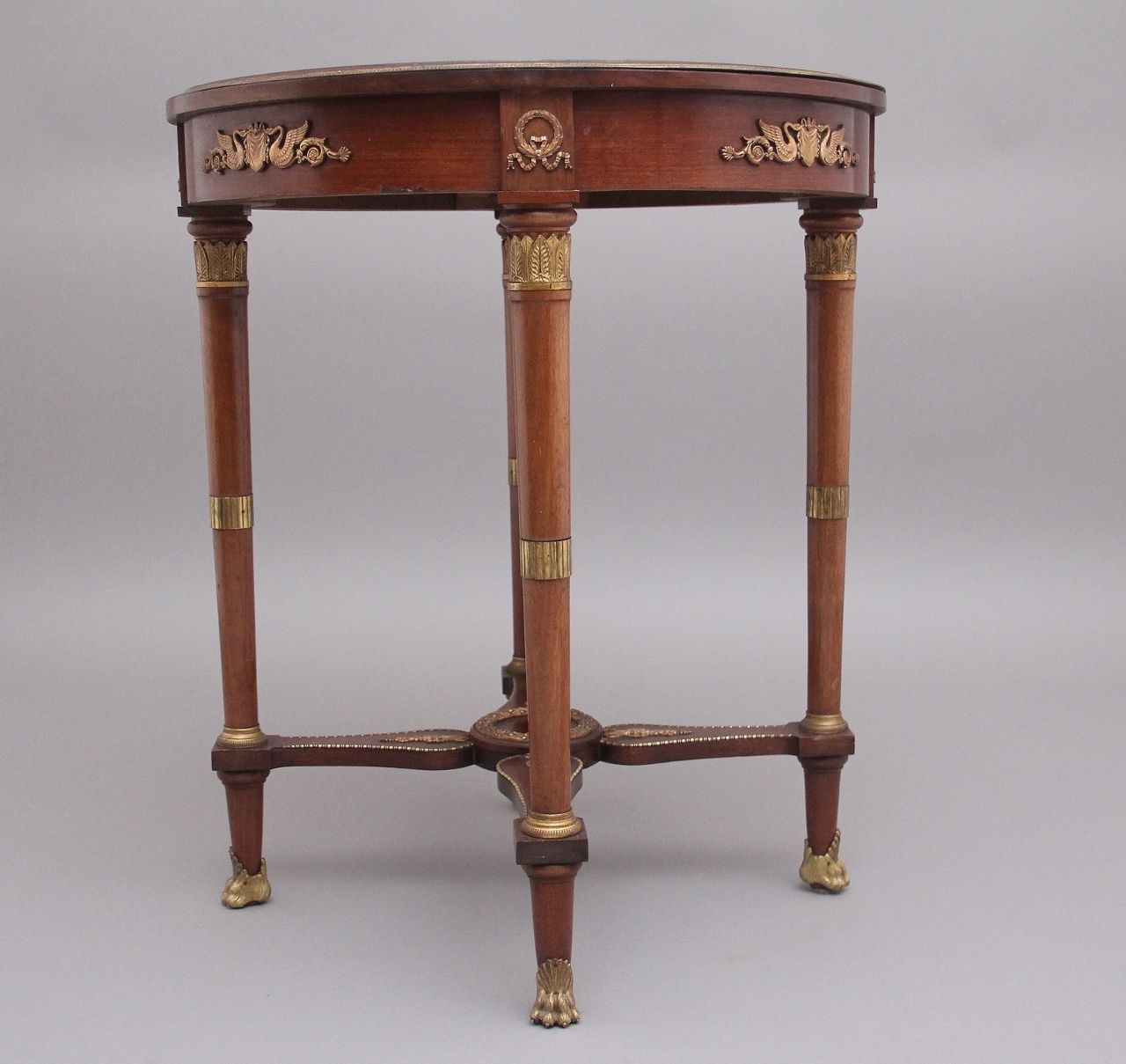 19th Century French Mahogany Centre Table In The Empire Style photo Furniture