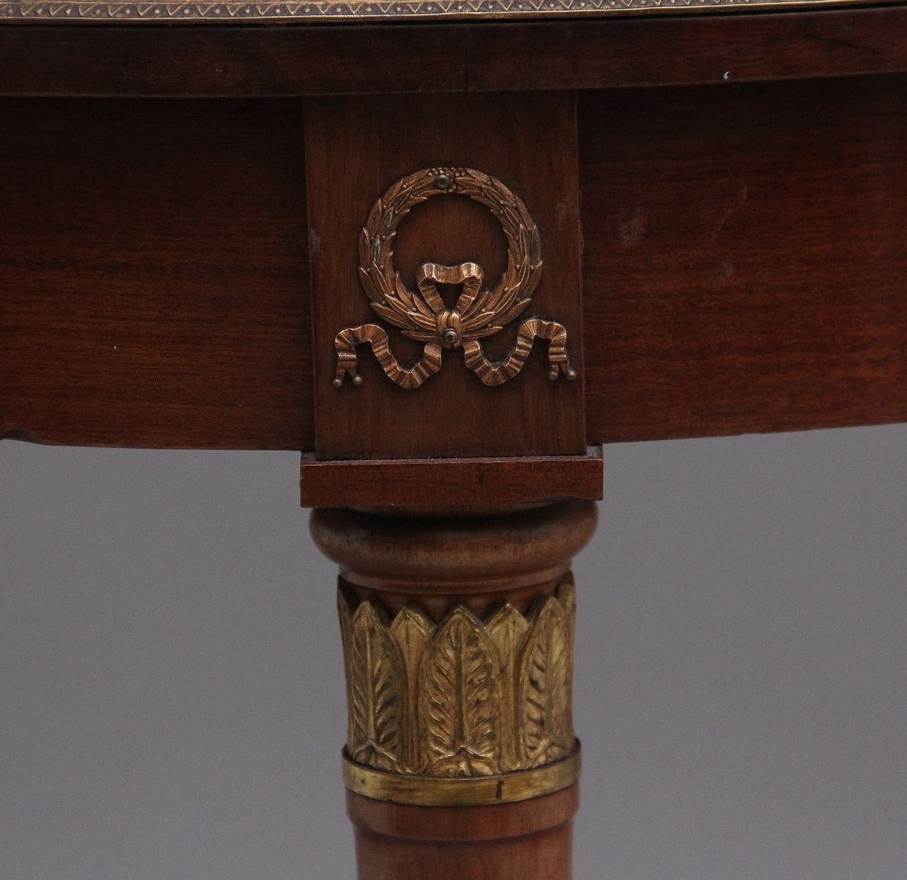 Furniture 19th Century French Mahogany Centre Table In The Empire Style photo