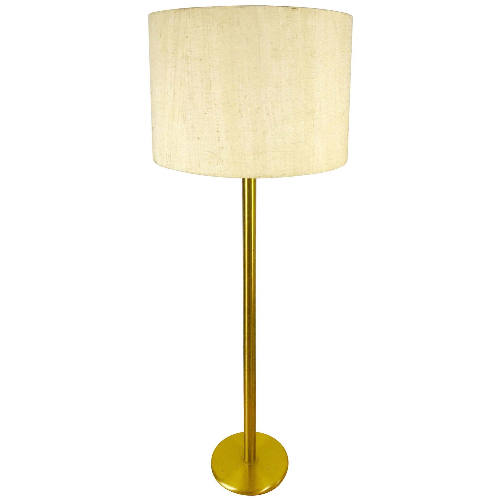 Lighting Cosack Midcentury Brass And Cloth Floor Lamp, 1960s, Germany photo