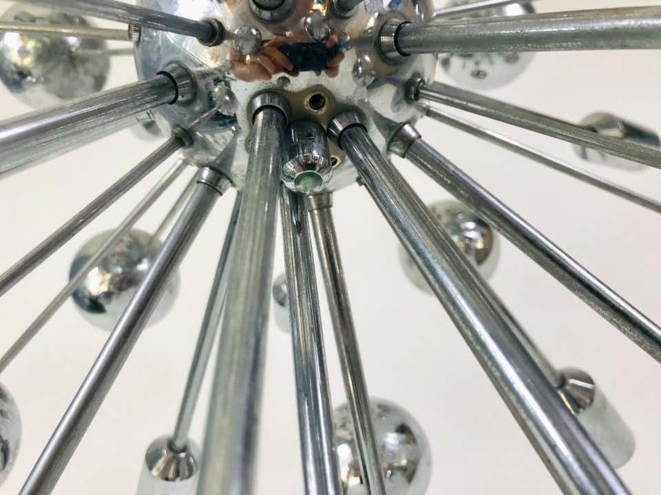 photo buy Rare Large Space Age Chrome Chandelier By Cosack Leuchten, 1970s, Germany