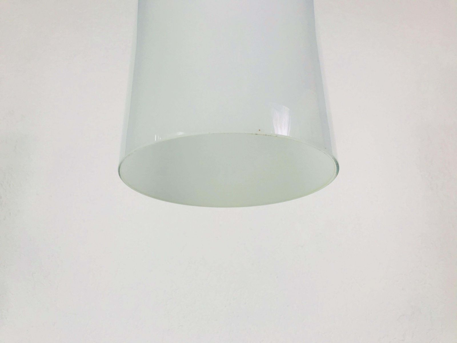 Rare Opaline Glass Pendant Lamp By Limburg, 1970s photo Lighting