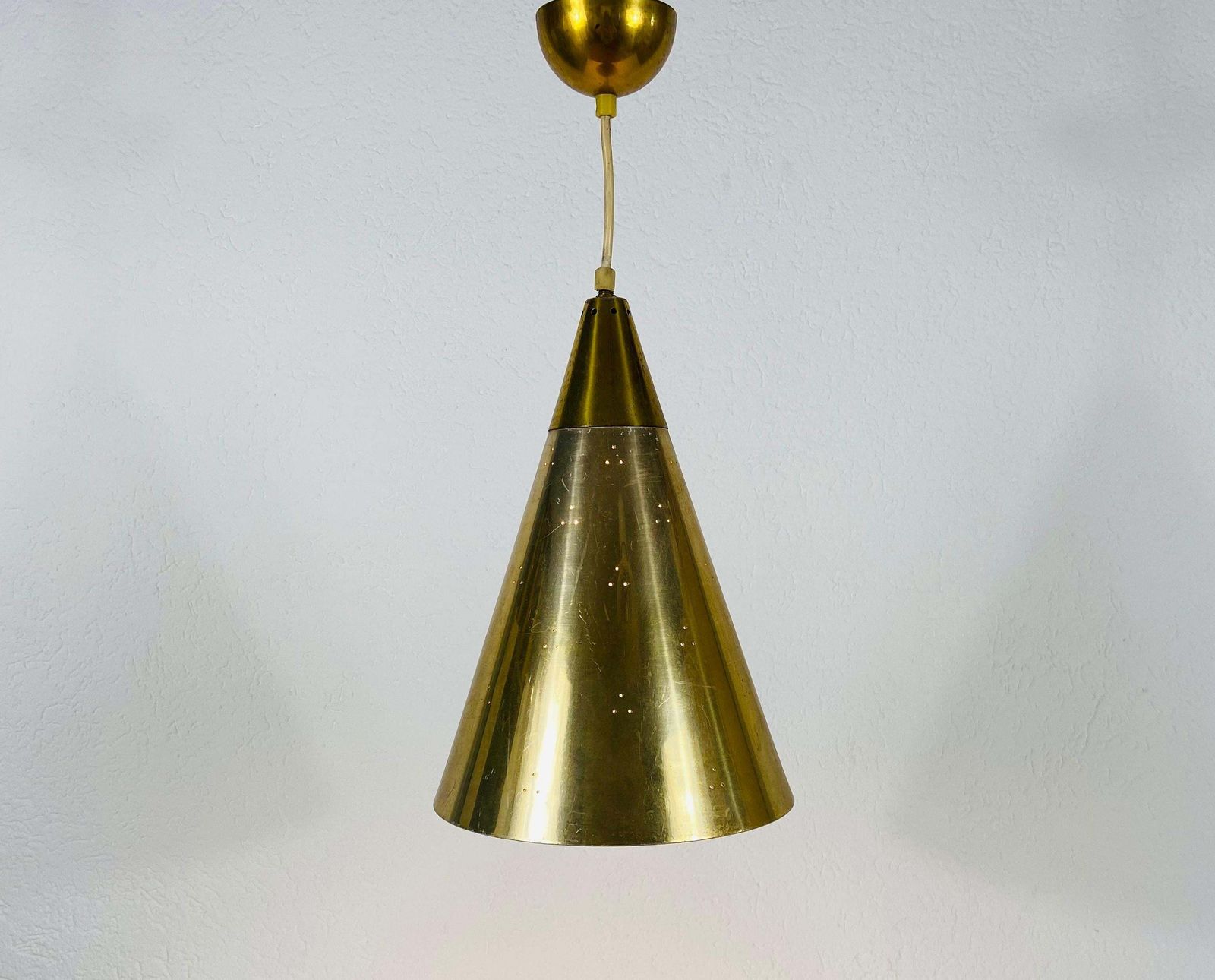 photo furniture Polished Brass Pendant Lamp In The Style Of Paavo Tynell, 1950s