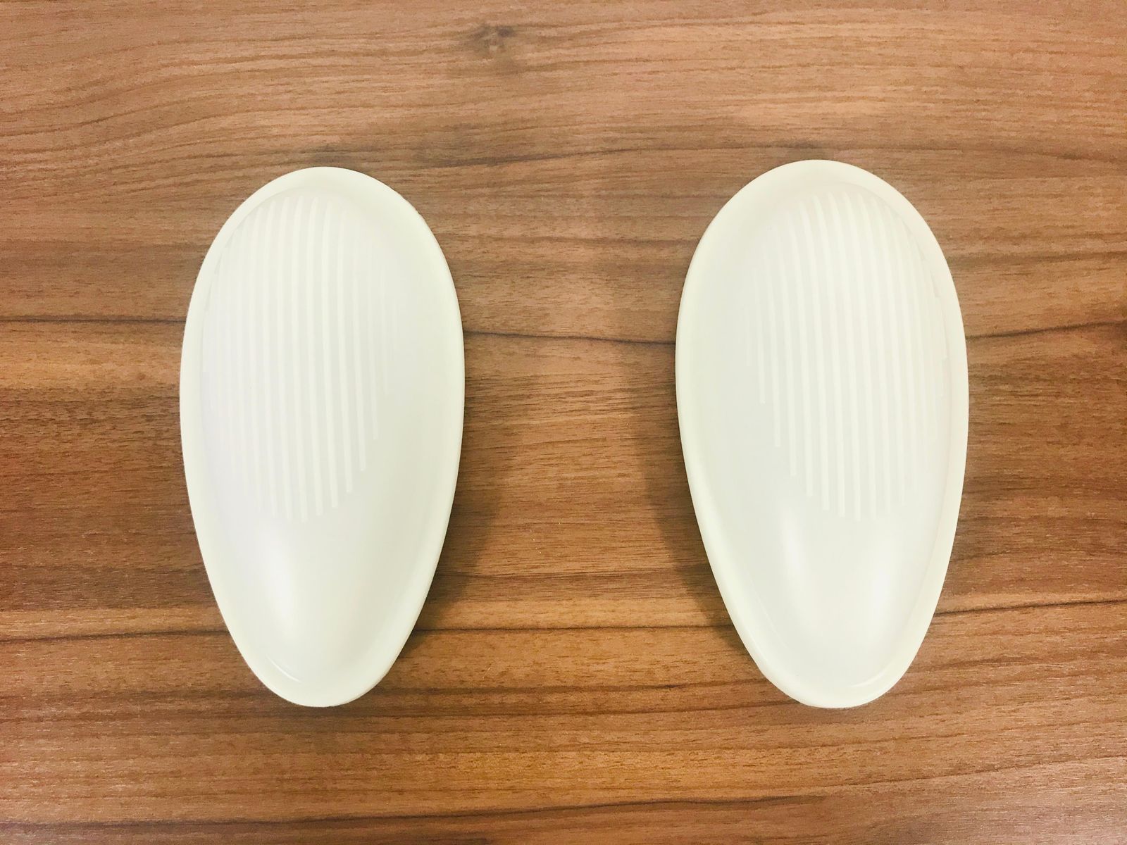 photo for sale Pair Of White‚ Drop 1’ Wall Lamps By Marc Sadler For Arteluce, Italy, 1993
