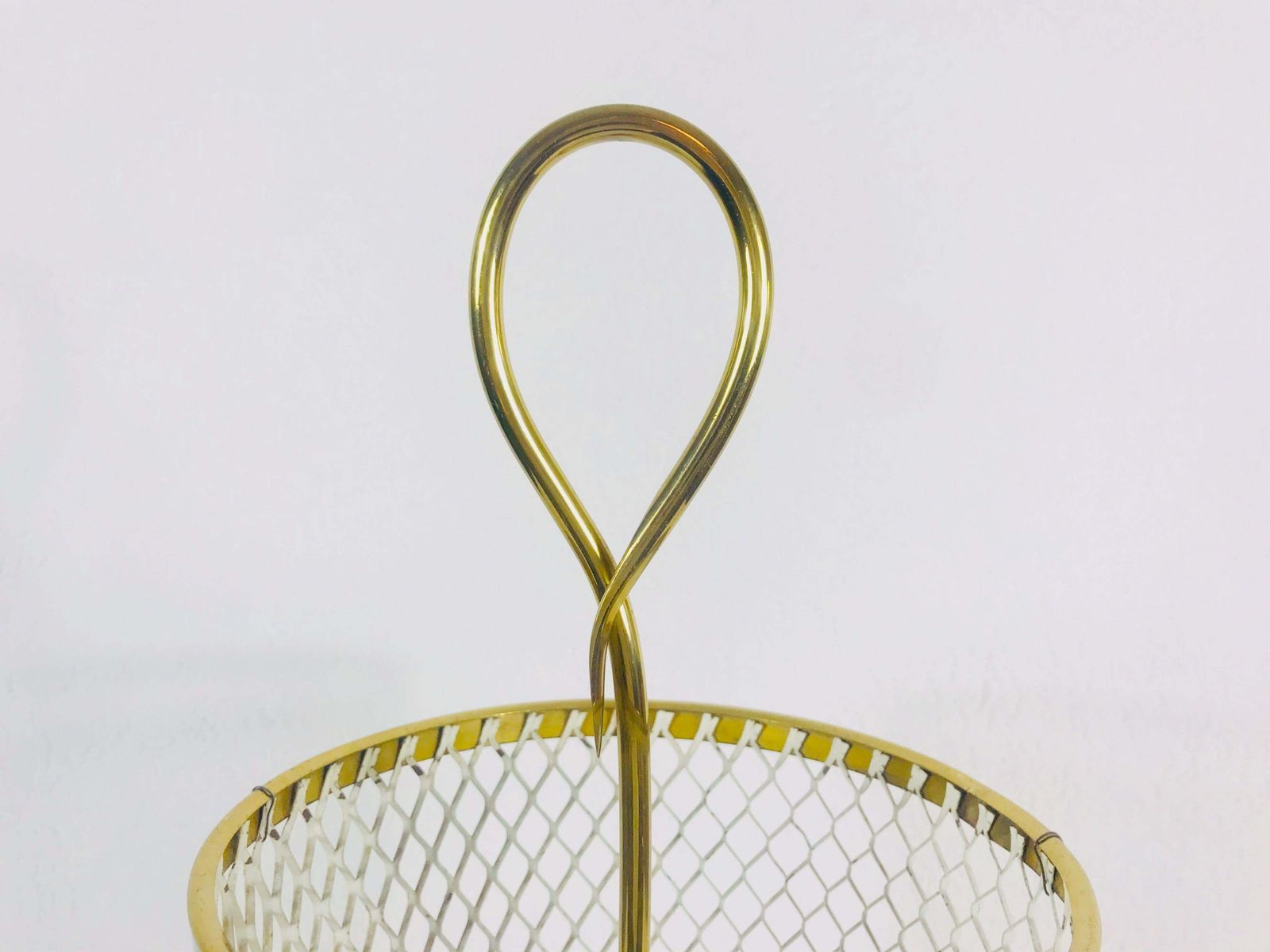 Exceptional Midcentury Brass And Aluminium Umbrella Stand, Germany, 1960s photo buy