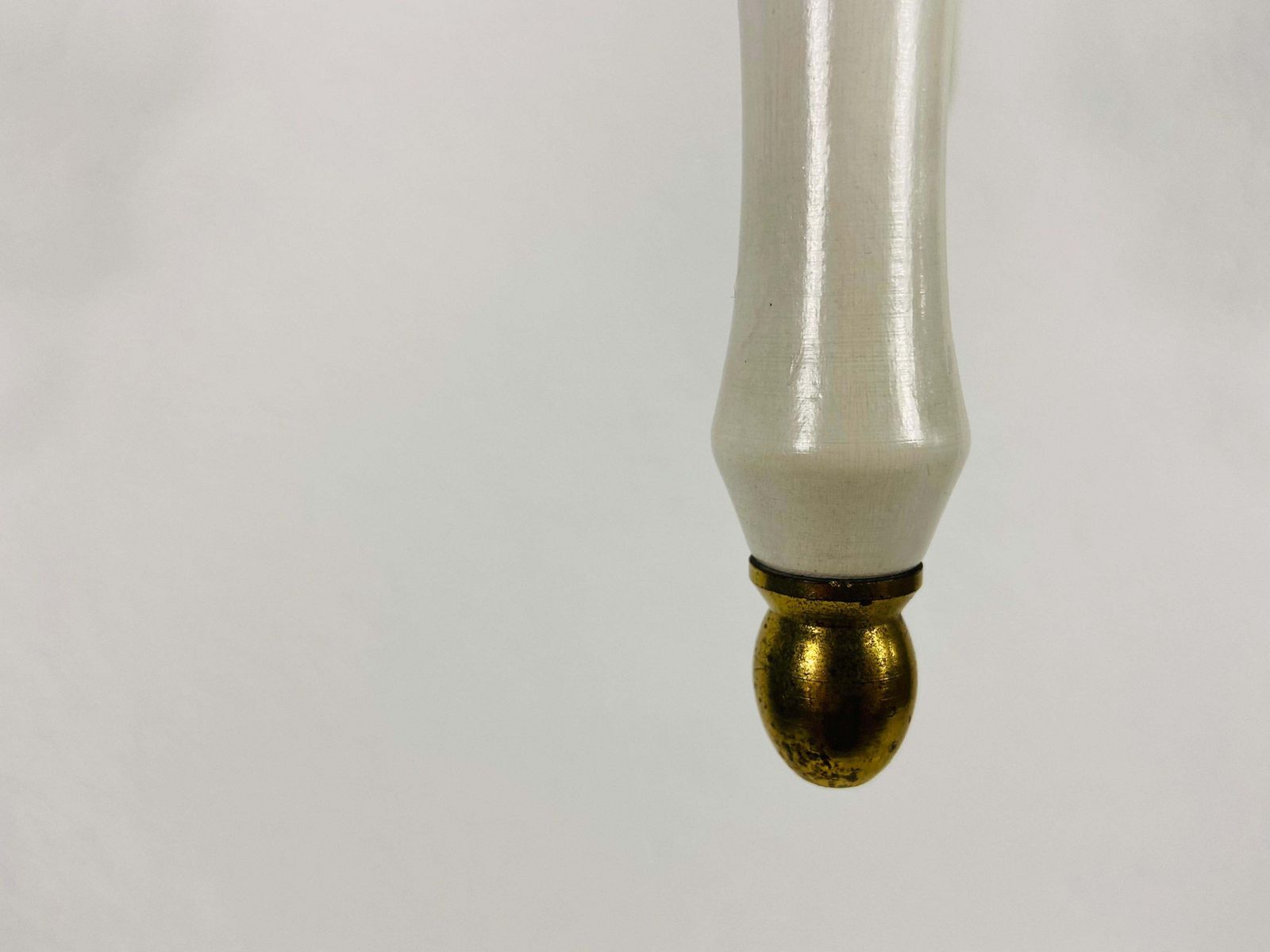 photo for sale Midcentury Brass And Glass 3 Arm Tulip Chandelier, 1960s