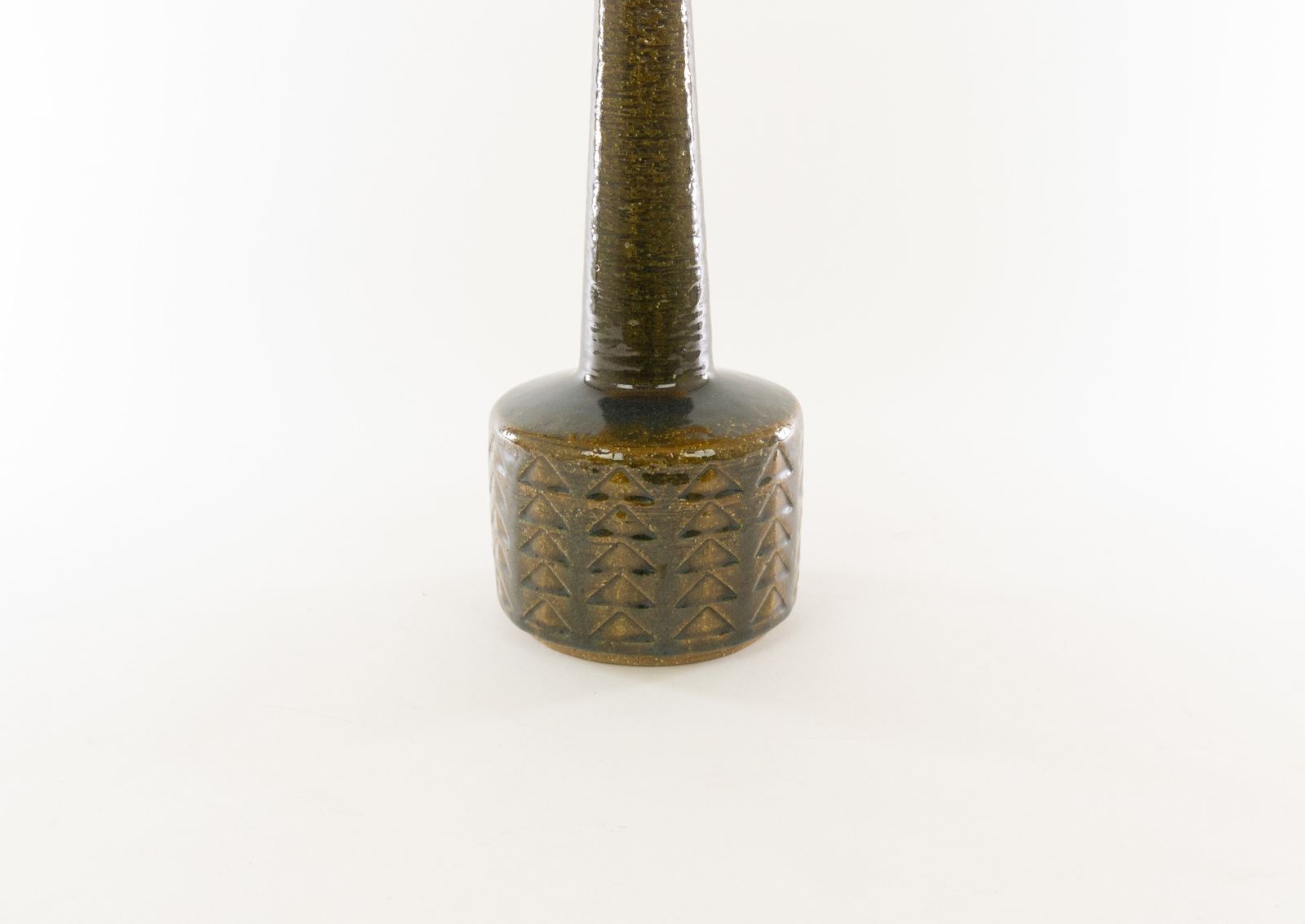 Olive And Amber Dl/35 Table Lamp By Linnemann Schmidt For Palshus, 1960s photo Lighting