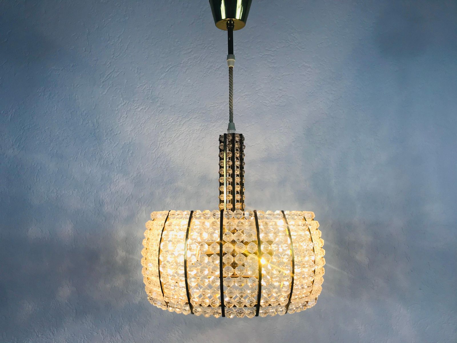 photo furniture Midcentury Brass Chandelier By Emil Stejnar For Rupert Nikoll 1960s