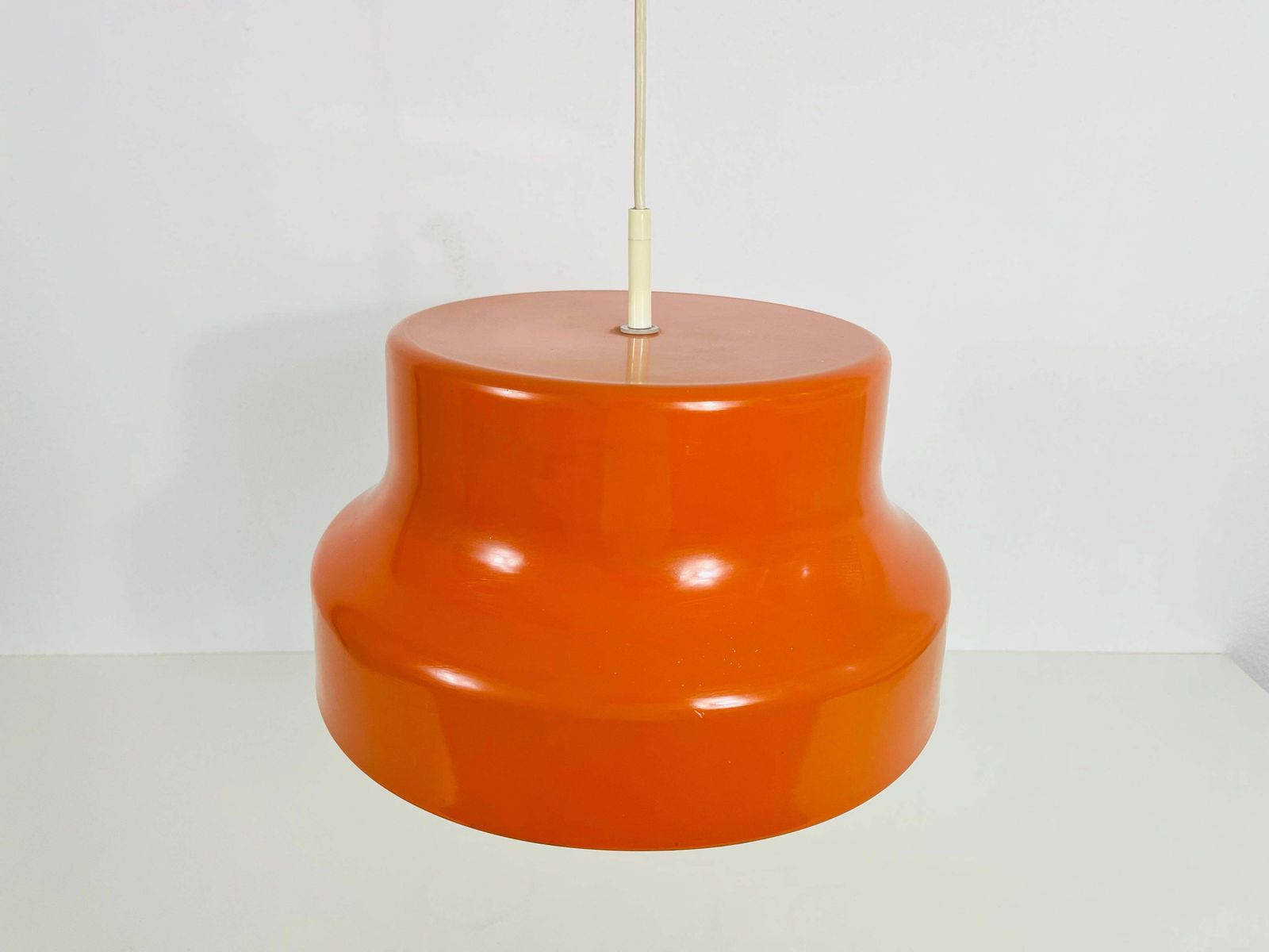Space Age Bumling hanglamp in oranje, Duitsland, jaren 1970 photo for sale