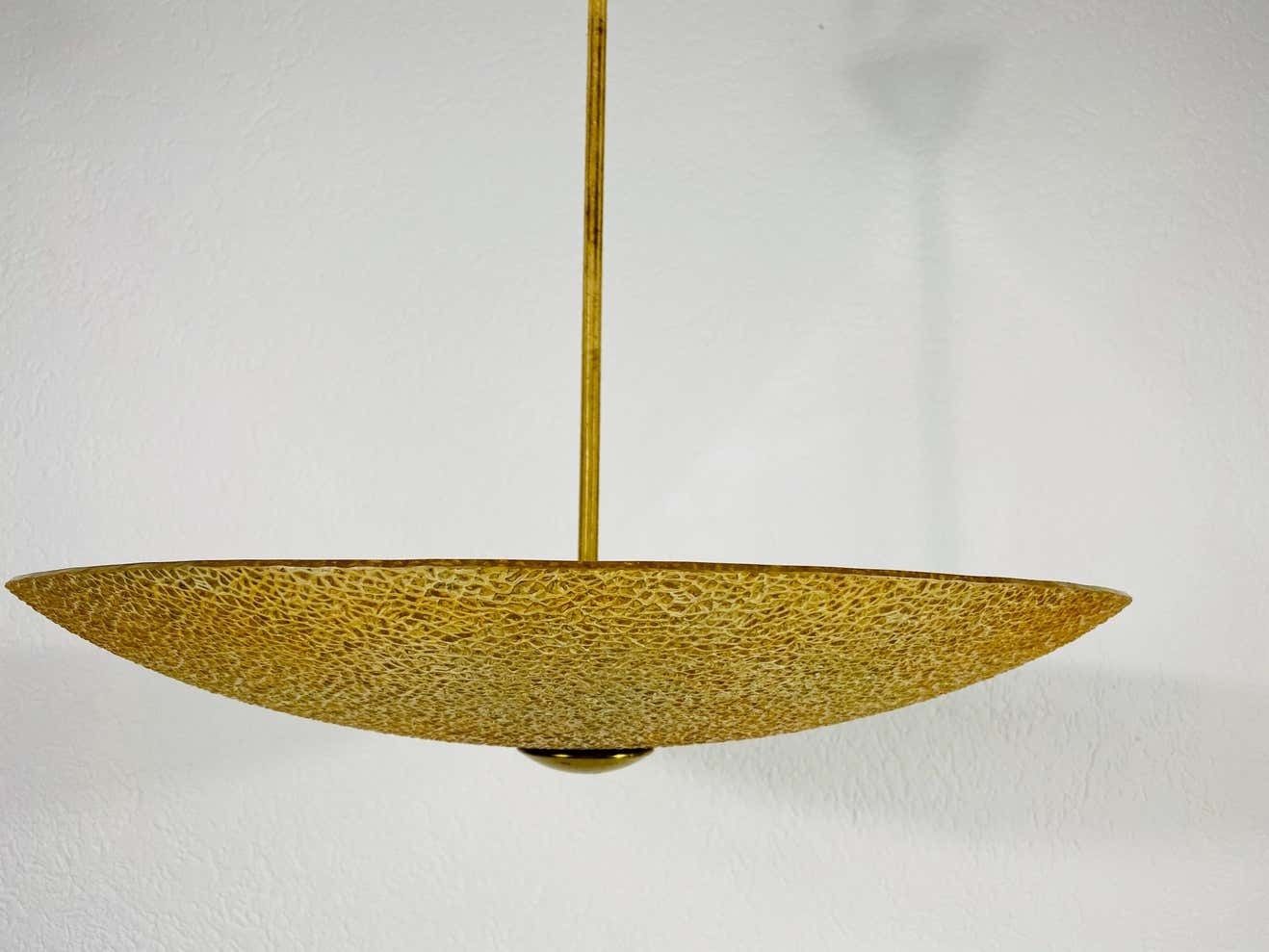 Midcentury Acrylic Glass Pendant Lamp Attributed To Boris Lacroix, 1960s photo vinterior