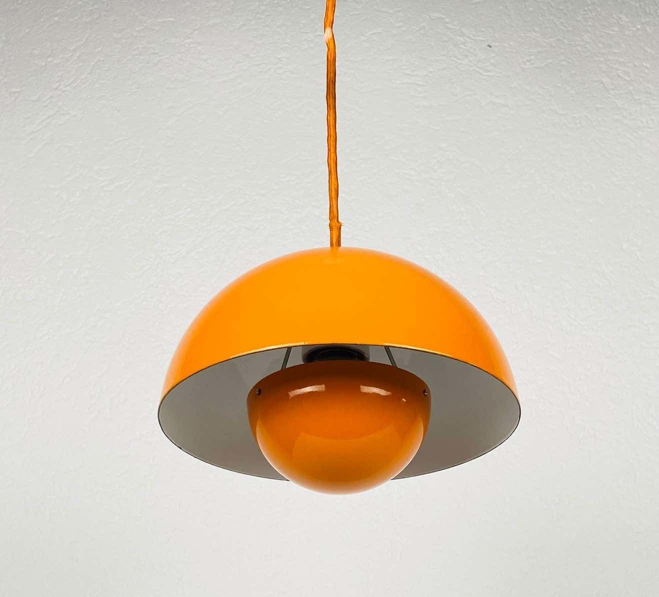 Danish Pendant Lamp By Verner Panton For Louis Poulsen, 1960s photo Lighting