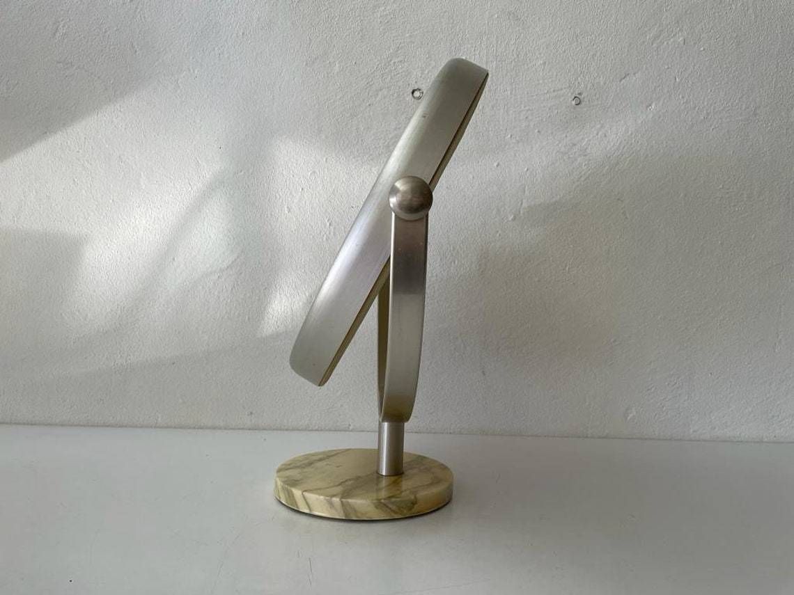 Italian Exclusive Vanity Table Mirror With Metallic Frame And Marble Mirror By Sergio Mazza, 1960s, Italy photo 2049.72