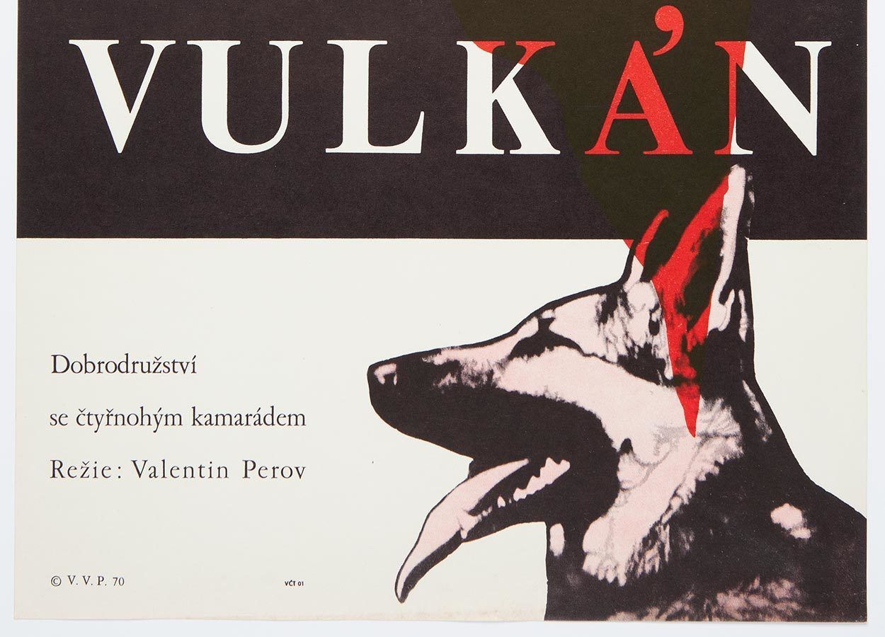 Movie Poster, Vulkán, Vladimír Václav Paleček, 1970 photo for sale