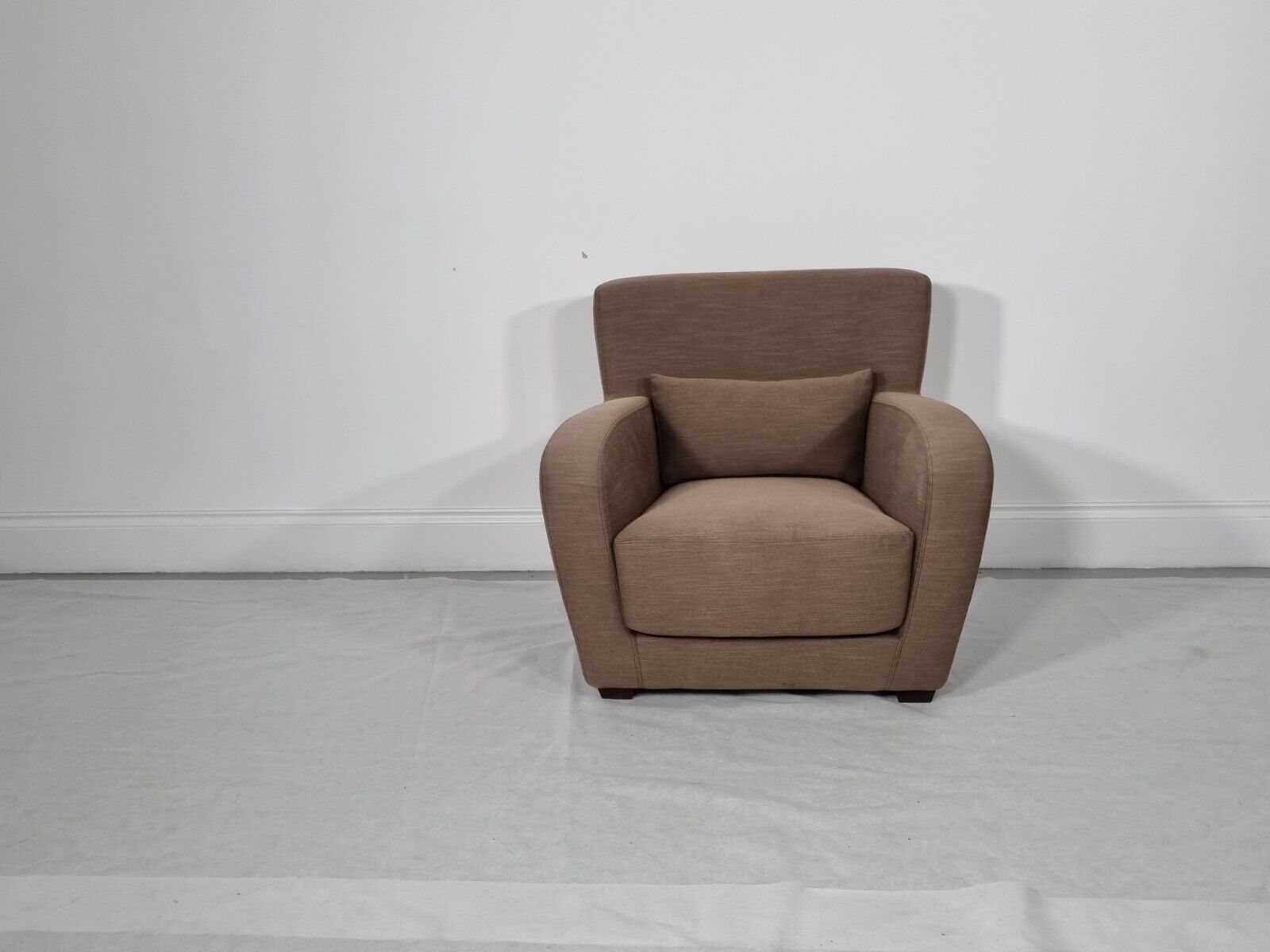 Furniture Ligne Roset Lounge Chair In Flecked Weave In Tobacco photo