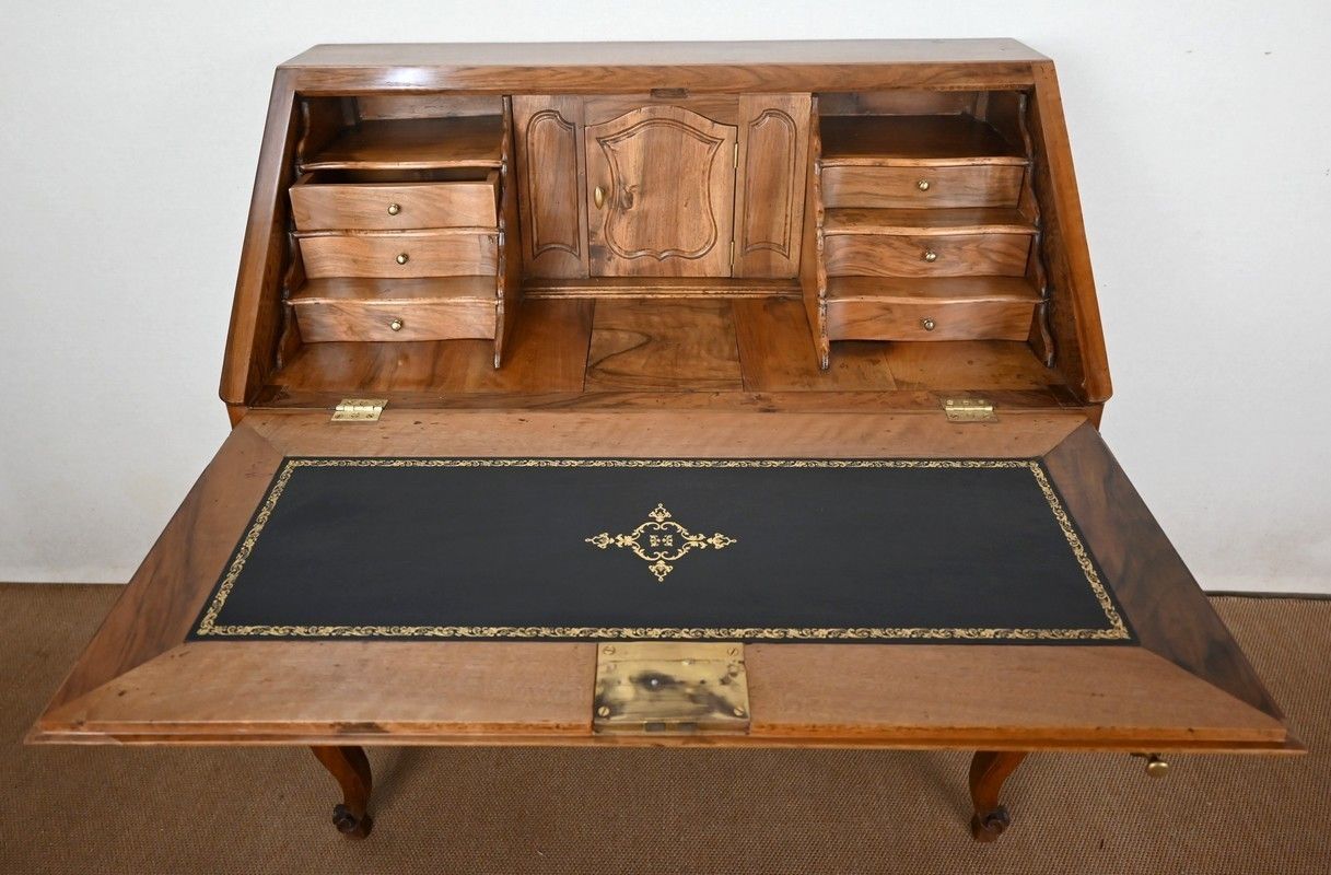 7809.46 Scriban Chest Of Drawers In Walnut, Louis XV Period   Late 18th Century photo