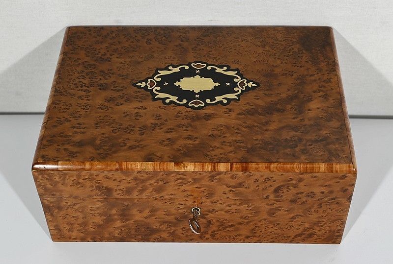 Jewelery Box In Thuya Burl, Napoleon III Period   Late 19th Century photo furniture