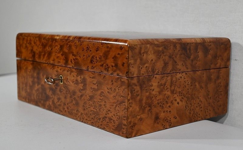Jewelery Box In Thuya Burl, Napoleon III Period   Late 19th Century photo Home Decor